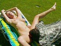 Outdoor fuck session with blonde big boobed slut riding a hot black cock - movie 11 - 3