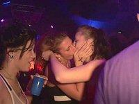 Alisha is flashing everone at the club - movie 1 - 5