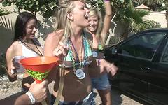 Some nice outdoor tit flashing by sexy teens on their spring break - movie 2 - 3