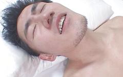 Horny Japanese men swap blowjobs then vibrate and fuck tight twink ass - movie 2 - 5