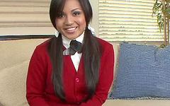 Watch Now - Lana violet is a horny school girl who pleases the camera man