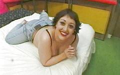 Regarde maintenant - Curvy brunette with giant boobs sucks and titty fucks a hard dick pov