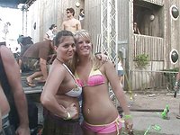 These sexy amateur girls are naked for the outdoor audience and loving it - movie 5 - 6