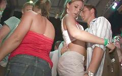 Hot college party girls flash their tits in public at a nightclub - movie 9 - 4