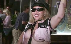 Amateur partygoers show off their tits out on the street and in public - movie 6 - 5