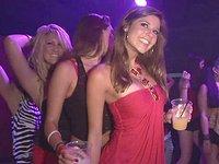 Amateur party girls drink and dance and flash their tits in nightclub - movie 3 - 5