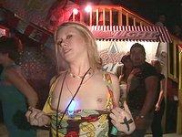 Sexy amateur chicks flash their tits and give up skirt views at nightclub - movie 6 - 6