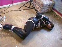 Rashir enjoys being bound on the floor - movie 4 - 7