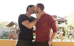 Scruffy European jock Tim Kruger makes out with Michael Lucas in interview - movie 9 - 7