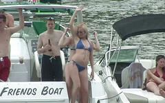 Tina starts to strip in front of everyone on the boat - movie 10 - 3