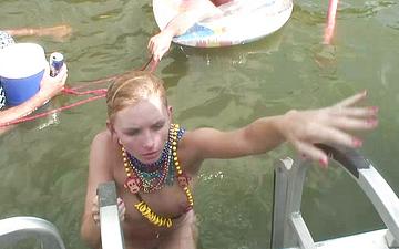 Download Lizzie starts to strip in front of everyone on the boat