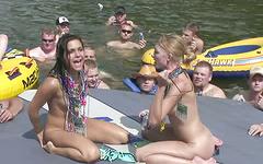 Tabitha starts to strip in front of everyone on the boat - movie 4 - 3