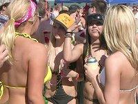 Spring break party girls flash their tits in public - movie 2 - 6