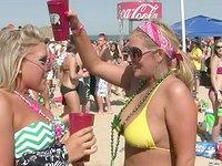 College coed party girls show off their wares in public flashing their tits - movie 3 - 6