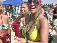 College party girls flash their tits in public during spring break - movie 4 - 4