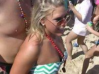 College party girls flash their tits in public during spring break - movie 4 - 6