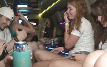 Download Hot college party chicks get freaky in a lesbian limo