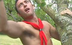 Sexy scouts fuck outdoors in jockstraps - movie 3 - 3