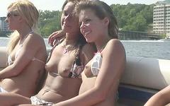 Sexy college amateurs get naked in public on a boat - movie 2 - 7