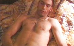 Scruffy jock amateur with amazing abs in hot solo masturbation scene - movie 2 - 6