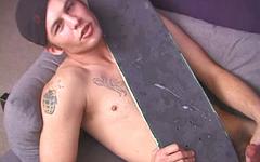 Cute amateur jock skateboarder gets to masturbating in hot solo scene - movie 10 - 7