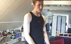 Watch Now - Handsome jock with a big cock jerks off in amateur solo scene