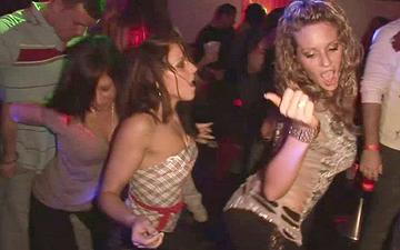 Download Amateur party girls get wild in a nightclub in softcore scene