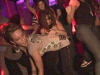 Amateur party girls get wild in a nightclub in softcore scene - movie 6 - 3