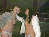 Sexy college party girls show off their tits in public - movie 2 - 5