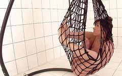 Alysa Knight's hammock becomes a fishnet trap as her man fucks her holes - movie 5 - 2