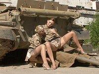 Sandra Sanchez and Tarra White in military themed lesbian action - movie 3 - 3