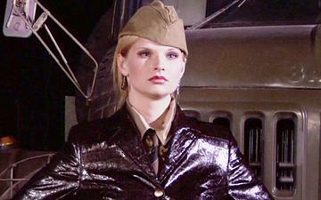 Download Sexy and glamorous ladies in soaking wet military themed lesbian scene