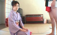 Sexy 19-year-old Japanese girl Kaede Shiraishi gets hairy pussy fucked join background