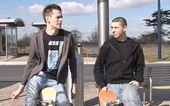 Ver ahora - British skater punks have rough bareback sex