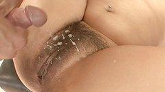 Hairy Latina Daisy Leon Pussy Covered in Jizz - movie 1 - 7