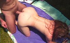 Watch Now - Amateur couple tapes themselves fucking in the park