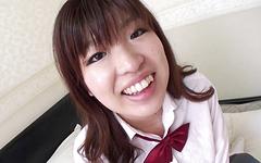 Watch Now - Japanese student gets final climax with a hairy creampie