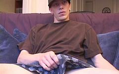 Watch Now - Scruffy amateur skater dude shane gets a hand job