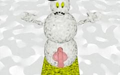 3D computer animated snowman fucks a muscular guy in leather - movie 1 - 4