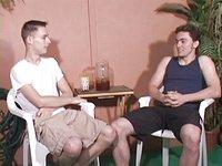 Watch Now - Cute amateur twink and scruffy jock swap blowjobs