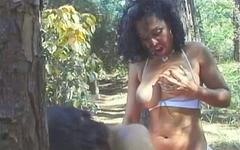 Black lesbians leave their lingerie on during this outdoor lick session - movie 2 - 7