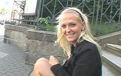 Hot amateur blonde gets fucked in outdoor POV scene join background