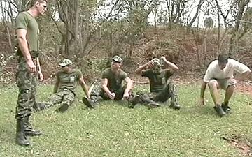 Download Military muscle studs fuck on the banks of a muddy river