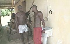 Regarde maintenant - Black hung jocks fuck in public