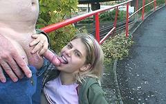 Kristyna takes a stroll outside with her boyfriend and winds up fucking him - movie 4 - 4