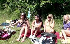 A bunch of amazing Czech girls get together outside in the sunshine - movie 1 - 3