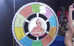 Ashley Stone spins the Wheel of Debauchery and wins a pearl necklace - movie 2 - 2