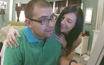 Download Ashli orion cuckolds her boring and dorky husband with hot stud.