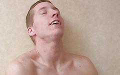 Brandon Jacobs swallows cum after hot and heavy gay blowjob. - movie 4 - 6