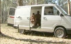 Three jocks with big dicks have a threesome in a van - movie 1 - 5